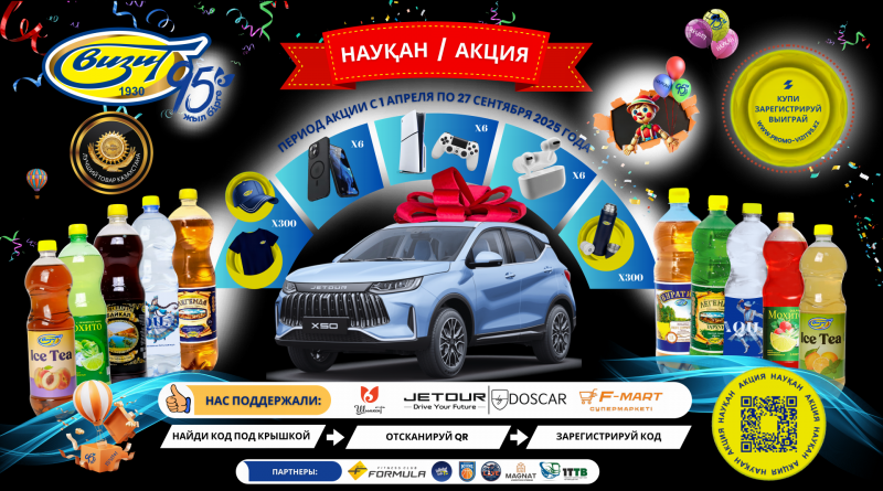 Промо акция на напитки ВИЗиТ «ВИЗиТ 95 лет» (до 27.09.2025 года.) Промо акция на напитки ВИЗиТ «ВИЗиТ 95 лет» (до 27.09.2025 года.)