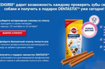 Бесплатно получаем лакомство для собаки от Pedigree Бесплатно получаем лакомство для собаки от Pedigree