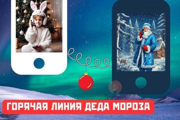 Бесплатная горячая линия Деда Мороза и Снегурочки