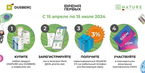 Акция Dusberg и GNature: «Время первых»